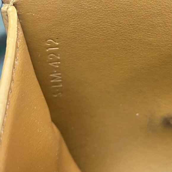 CELINE Triomphe Small Trifold Wallet Purse Canvas Leather Brown BE GHW 87RL411 - Picture 12 of 12